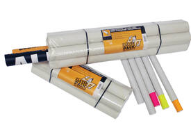 Verzendkoker CleverPack A1 650x50x1.5 met doppen wit pak à 5 stuks