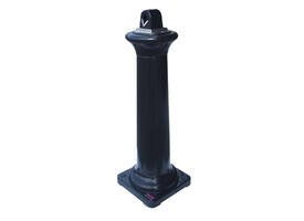Asbak Rubbermaid Groundskeeper Tuscan vrijstaand zwart