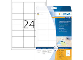 Etiket HERMA 4681 66x33.8mm transparant 600 stuks