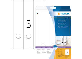 Rugetiket HERMA 5135 breed/ lang 61x297mm zelfklevend wit