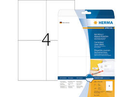 Etiket HERMA 4229 105x148mm A6 correctie wit 100 stuks