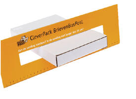 Brievenbusbox CleverPack A4 350x230x26mm karton wit pak à 5 stuks