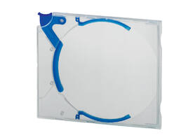 Cd opbergbox Quickflip standaard blauw 5 stuks