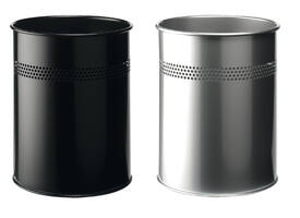 Papierbak Durable 3300-23 15 liter 30mm perforatie zilver
