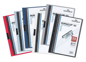 Klemmap Durable Duraclip A4 3mm 30 vellen zwart