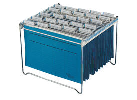 Hangmappenrek Durable  t.b.v. 30-40 mappen chroom