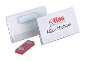 Badge Durable 8116 vlak met magneet 40x75mm