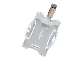 Veiligheidspashouder Durable 8118 open met clip 54x85mm