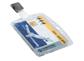 Veiligheidspashouder Durable 8005 dicht met clip 54x85mm