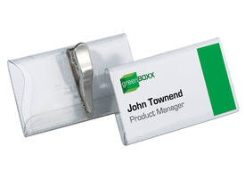 Badge Durable 8110 met krokodillenklem 40x75mm