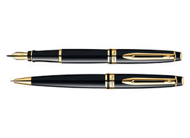 Balpen Waterman Expert black lacquer GT medium