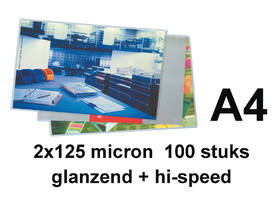 Lamineerhoes GBC A4 highspeed 2x125micron 100 stuks
