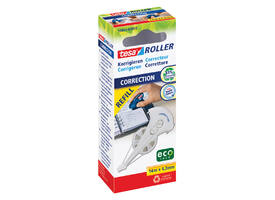 Correctietape navulling tesa® ecoLogo® 14mx4,2mm hangdoosje