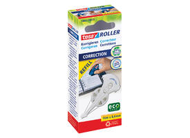 Correctietape navulling tesa® ecoLogo® 14mx8,4mm hangdoosje