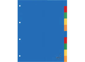 Tabbladen Kangaro 4-gaats A410 10-delig assorti PP