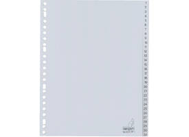 Tabbladen Kangaro 23-gaats G431CM 1-31 genummerd grijs PP