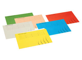 Vouwmap Secolor A4 100% gerecycled karton 250gr rood