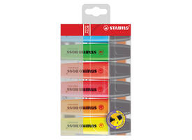 Markeerstift STABILO BOSS 70/6 assorti blister à 6 stuks