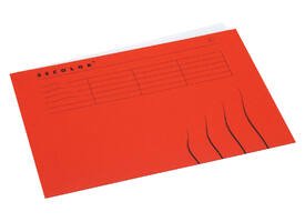 Vouwmap Secolor A4 100% gerecycled karton 250gr rood