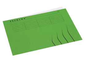 Vouwmap Secolor A4 100% gerecycled karton 250gr groen