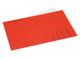 Vouwmap Secolor Folio 100% gerecycled karton 250gr Rood
