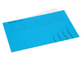 Vouwmap Secolor Folio 100% gerecycled karton 250gr blauw