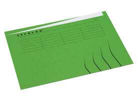 Vouwmap Secolor met tabrand A4 100% gerecycled karton 250gr Groen