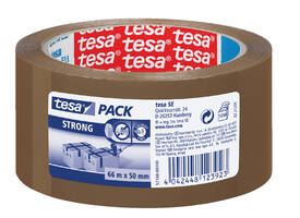 Verpakkingstape tesapack® Strong 66mx50mm PP bruin