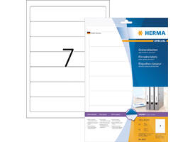 Rugetiket HERMA 8620 smal 38x192mm zelfklevend wit