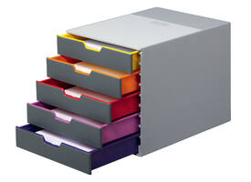 Ladenbox Durable Varicolor 5 laden grijs