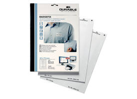 Naambadge etiket Durable 8334 40x75mm zelfklevend wit 240 stuks