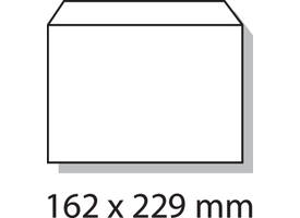 Envelop Quantore bank C5 162x229mm zelfklevend wit 25 stuks