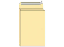 Envelop Quantore monsterzak 229x324x38mm zelfkl. creme 10 stuks