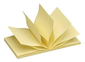 Memoblok Quantore Z-Note 76x76mm geel