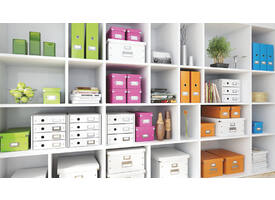 Opbergdoos Leitz Wow Click & Store organiser 280x100x370mm middel gerecycled karton zwart