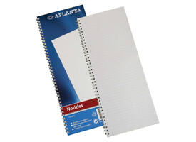 Notitieboek Djois Atlanta enkelvoudig 330x135mm 100 pagina's blauw