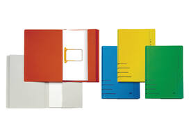 Combimap Secolor folio 1 klep recycled 250gr blauw