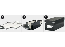 DVD-opbergdoos Leitz Click & Store WOW  gerecycled karton 206x147x352mm zwart