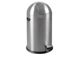 Afvalbak EKO Kickcan 33 liter mat RVS