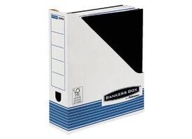 Tijdschriftcassette Bankers Box System A4  wit blauw