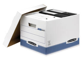 Archiefdoos Bankers Box System standaard wit blauw