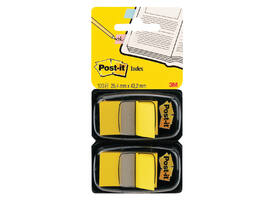 Indextabs Post-it 680 25.4x43.2mm duopack geel 2x50 tabs