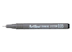 Fineliner Artline technisch 0.05mm zwart