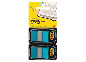 Indextabs Post-it 680 25.4x43.2mm duopack blauw 2x 50 tabs