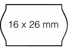 Prijsetiket 16x26mm Open-Data S14/Sato Judo permanent wit 1000 stuks