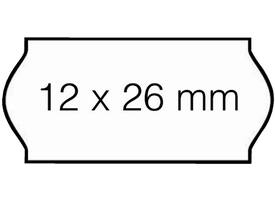 Prijsetiket 12x26mm Open-Data C6 permanent wit 1500 stuks