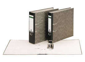 Ordner Leitz 1082 180° 80mm karton folio zwart