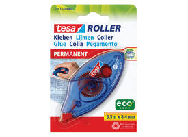 Lijmroller tesa® ecoLogo® permanent wegwerp op blister