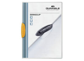 Klemmap Durable Swingclip 30 vellen geel