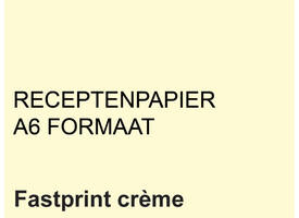 Receptpapier Fastprint A6 80gr creme 2000 vel